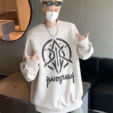 秋装复古美式水洗做旧重磅麂皮绒卫衣301B-JB1507-p45，男装卫衣，星座301B