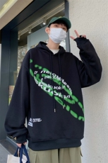 2025秋季原创设计宽松潮流印花连帽卫衣B266-WY-213-P50，男装卫衣，星座B257-1