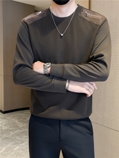 店主风秋冬季男士简约时尚套头卫衣男修身301A-1/W01/P58控78，男装卫衣，星座301A-1
