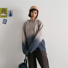 大码撞色渐变吊染连帽情侣休闲卫衣外套xz213-1wy120p85，男装卫衣，星座213-1