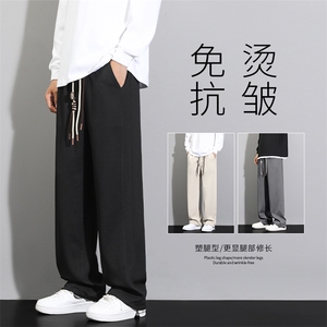 时尚卫裤男新款垂感舒适运动裤直筒宽松百搭休闲裤K937-特批-32图片