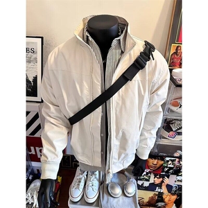 青少年立领拉链标准潮常飞行教练夹克棉服男冬季外套 JY6629图片