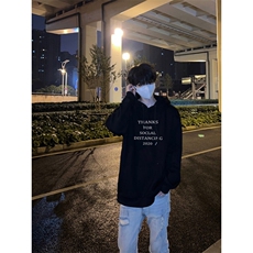 英文诗歌印花LOGO男女情侣潮牌连帽卫衣，男装卫衣，星座310A-4