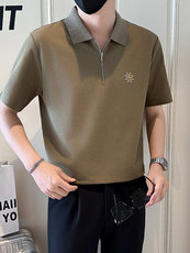 店主风社会小伙男士POLO衫新款男刺绣翻领保罗衫301A-1/PL123/P58，男装Polo衫，星座301A-1