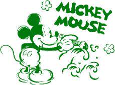 米奇烫画周边二创白墨烫画可来图定制，周边，花可