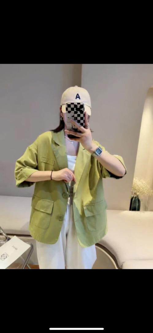 【现货】流沙半袖西装，女装西装，淳沐