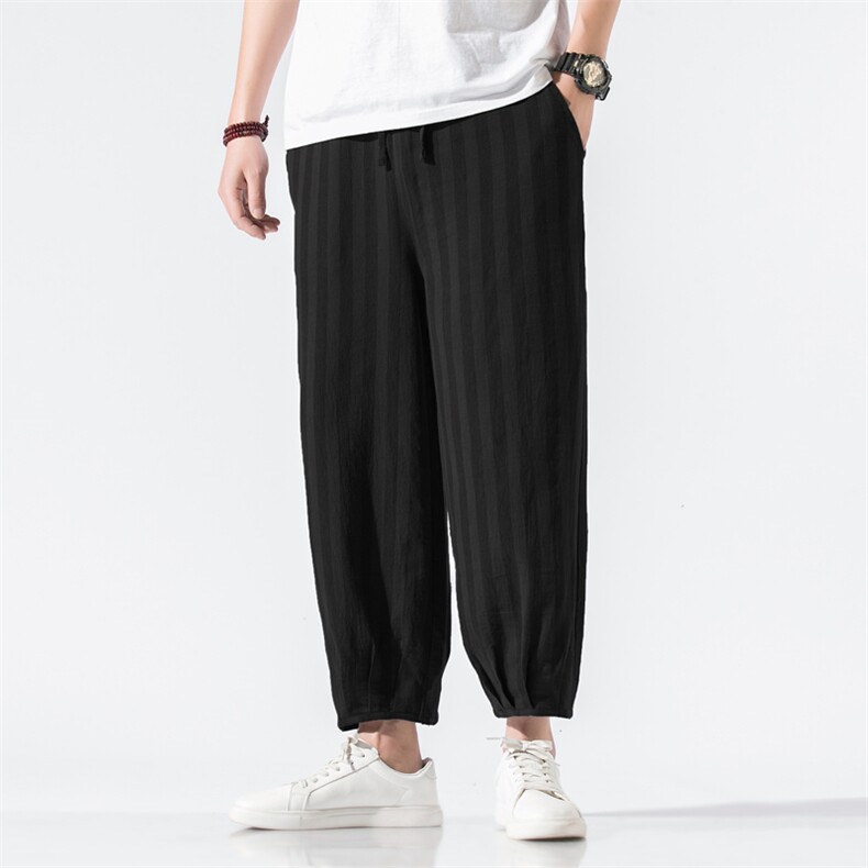 风春夏薄款男士宽松休闲裤哈伦裤男运动裤大码九分裤 923P45,女装休闲裤,钱塘788(原4013)