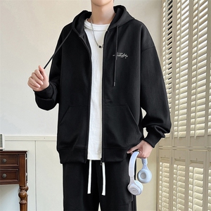 春季现货宽松开衫连帽刺绣卫衣男DSA157B-W5866-P55图片