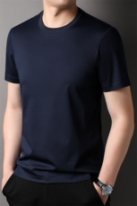 F82210钱塘2020-1中年男士时尚休闲百搭简约合身短袖T恤P45，男装T恤，钱塘207-1