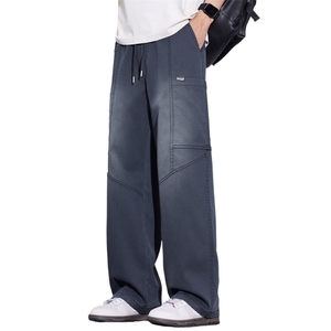 工装裤春季美式复古直筒休闲裤男士多口袋宽松运动裤子Z2606-P55图片