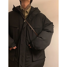 冲锋衣棉袄外套加厚棉服港风日系棉衣纯色1016-1W58P118K158，男装棉衣，星座1016-1（原电商B408-1）