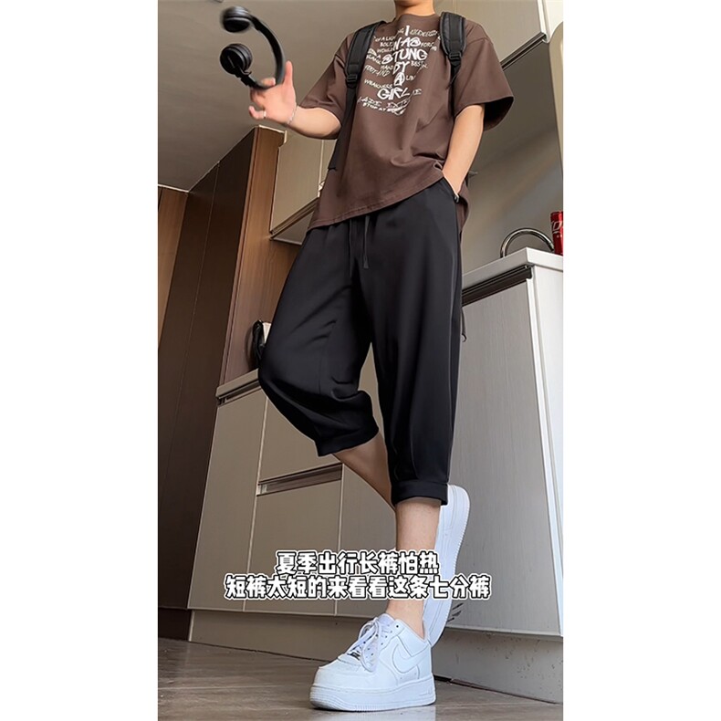特批28夏季速干百搭七分裤男涤纶,男装牛仔裤,电商基地A086
