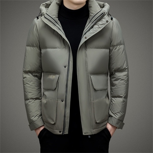 BAMJ-8991钱塘2020-2冬季厚款休闲简约有帽中年男士羽绒服P270图片