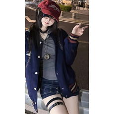 1506/QA5030/P76潮流冬季宽松棒球棉服，男装棉衣，星座1506