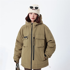 特大码冬潮流胖子连帽保暖加肥加大工装90羽绒服A436-2361-P235，男装羽绒服，电商A436