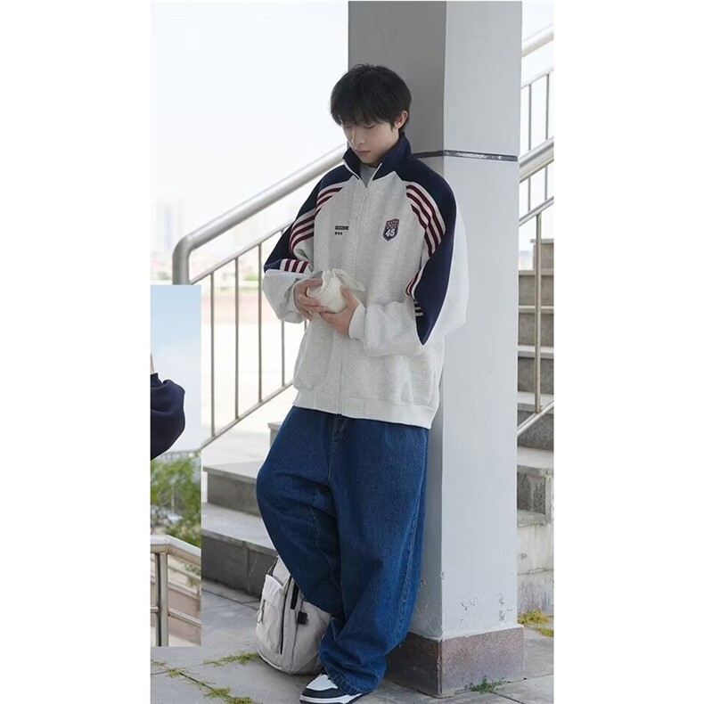 J125-P47新款百搭简约潮流气质华棉复合牛奶丝卫衣流行时尚,男装卫衣,电商B323A