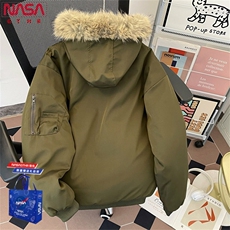 1506-1/GS61050/P92连帽毛领派克服保暖美式痞帅宽松百搭外套，男装棉衣，星座1506A