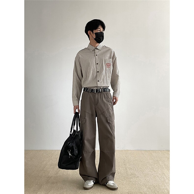 美拉德色系工装裤B342-KZ813-特P50，男装工装外套，电商B342