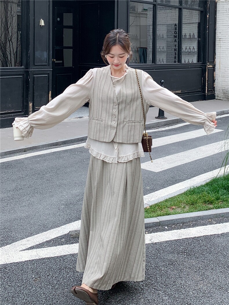 2026年春季新款休闲连衣裙3件套套装,女装连衣裙,鑫鑫美