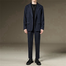 K17蓝+毛衣黑+86长裤蓝