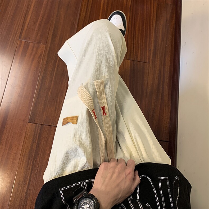 2025夏季薄款运动冰丝速干宽松百搭纯色束脚休闲裤K833*P35控58,男装休闲裤,星座227-1