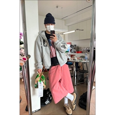 CGGA春秋美式复古人像印花连帽卫衣男女宽松休闲百搭帽衫外套，女装短外套，星座506A