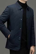 新款棉服2023冬季中年男士商务休闲翻领外套加厚保暖棉衣男装，男装棉衣，电商B212（原钱塘6029）