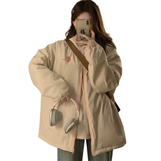冬季美式宽松冲锋衣加绒加厚外套女2025新款情侣夹克C587-P100，男装夹克，星座911-2(原星座613-2）