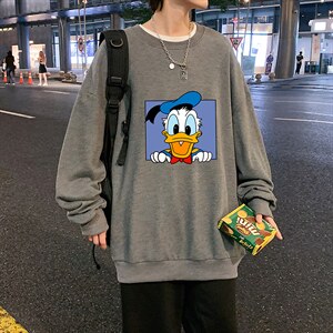 S6223-P28  秋季圆领卫衣男大码韩版宽松长袖外套图片
