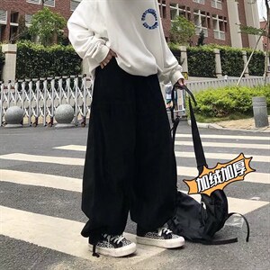 日系灯芯绒裤子男春秋潮牌复古休闲裤加绒款AJ377P40常规30图片