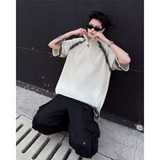 夏季新款大码polo衫宽松上衣休闲翻领短袖tT25-P43，男装T恤，星座308B-2