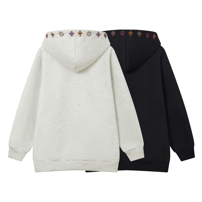 现货-春秋卫衣开衫重磅高品质绣花外套休闲1016-1Y146P70K128,女装短外套,星座1016-1（原电商B408-1）