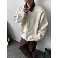 美式复古多口袋工装外套潮流新款宽松休闲拼接设计夹克，男装夹克，星座410-6（原星座1304-1）