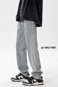 春夏牛仔裤男修身D329-QM551-P55-控78成分62%聚酯纤维38%图片