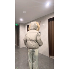 现货三防重磅硬挺boxy短款羽绒棉衣座山雕大毛毛领PU皮棉服外套冬，男装棉衣，电商A486-1