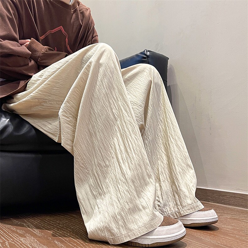 8XL-M特大码风棉麻裤男长裤子宽松直筒型休闲拖地裤k955P65,男装休闲裤,电商D206-1