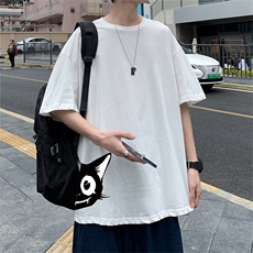 DX17035-P20纯棉短袖t恤男大码半袖打底衫宽松体恤衫港风，男装T恤，电商A040