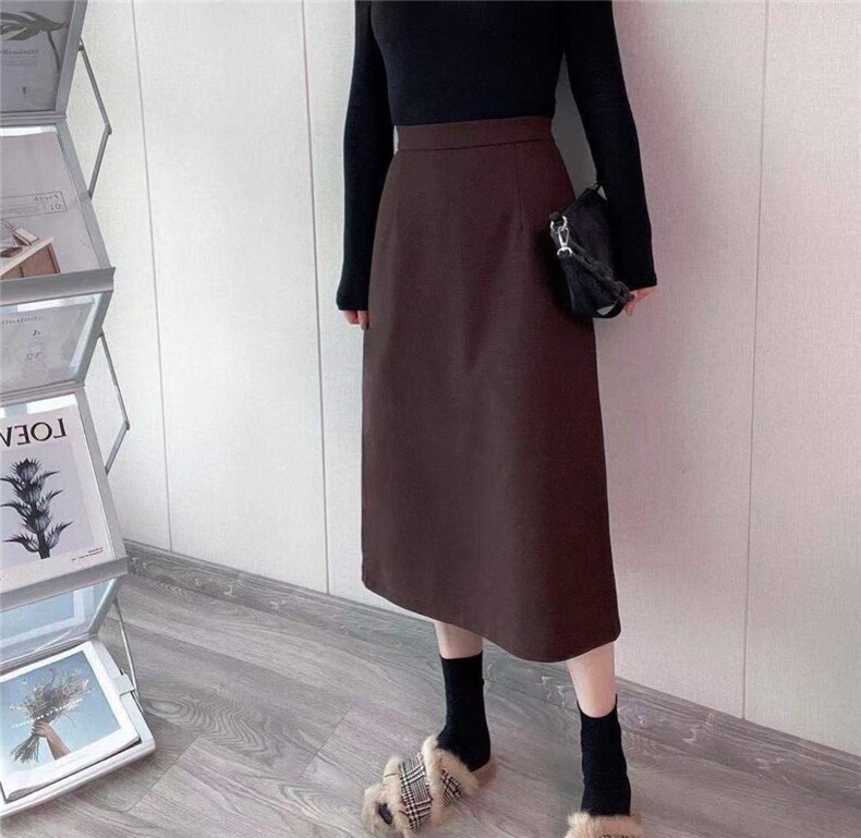 秋冬季尼料半裙，女装半身裙，千艺群