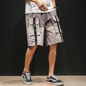 2021休闲港风工装短裤大码K8802-P40图片