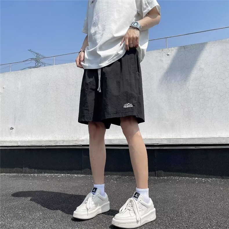 邹刺绣速干短裤男大码休闲中裤机能山系户外五分裤子DK5539,男装休闲裤,星座1116A-1（原606A）