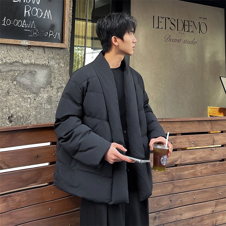 YR099-P235【有报告】90白鸭绒羽绒服短款v领男士大码面包服,男装羽绒服,电商B280-1（原A049）
