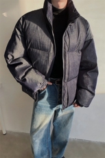 美式冬季短款立领面包服男女外套韩系宽松加厚保暖棉服-MY101特95，男装棉衣，电商B289