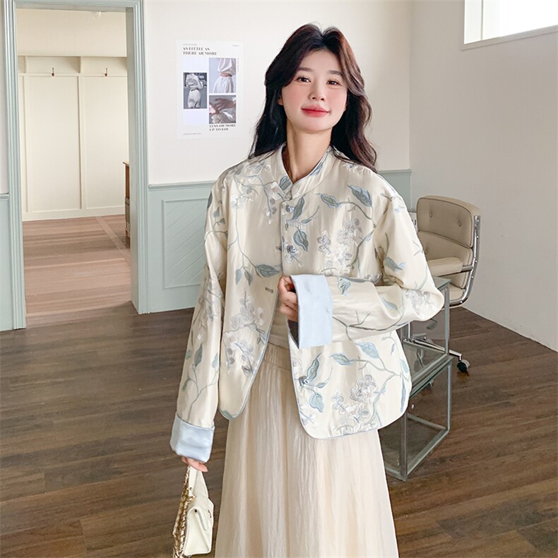 现货！26年春装新款新中式短款外套5529-P160K228,女装短外套,2D112