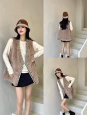 皮毛一体马甲，女装马甲，依挺好