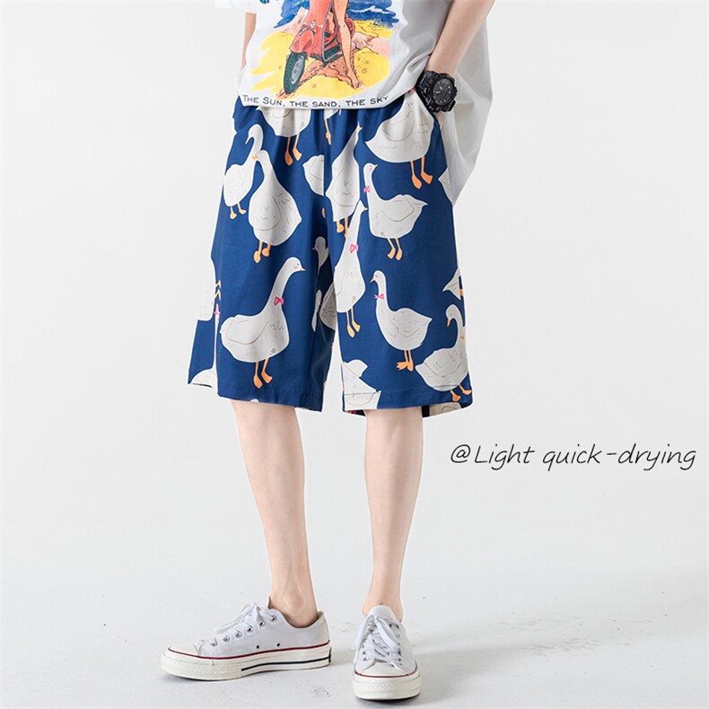 2023夏新款男女情侣冰丝大码透气沙滩裤休闲五分短裤DK28651-P25,男装休闲裤,电商A082