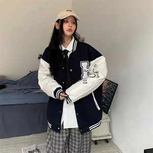 新款气质潮流时尚文艺原宿日系百搭流行男女简约ins短外套XJ66P65图片