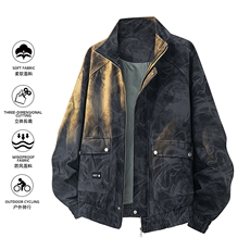 美式重磅高品质夹克假两件开衫外套SY8812特P75控158大码4-8XL+5，男装夹克，星座610B-1