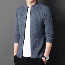 CM15212钱塘2020-2商务休闲纯色新款商务休闲中年男士羊毛衫P165，男装针织衫/毛衣，钱塘207-2