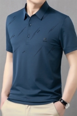冰丝Polo衫男士短袖T恤夏季新款时尚印花翻领男装上衣宽松休闲潮，男装T恤，电商B212（原钱塘6029）