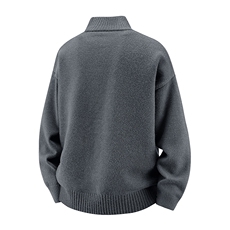 MK6964-CG-3DP59拉链开衫毛衣立领休闲情侣上衣男开衫外套，男装针织衫/毛衣，星座510A-5